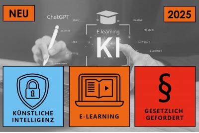 Online Unterweisung Künstliche Intelligenz für Mitarbeitende mit persönlichem Zertifikat zum Nachweis.