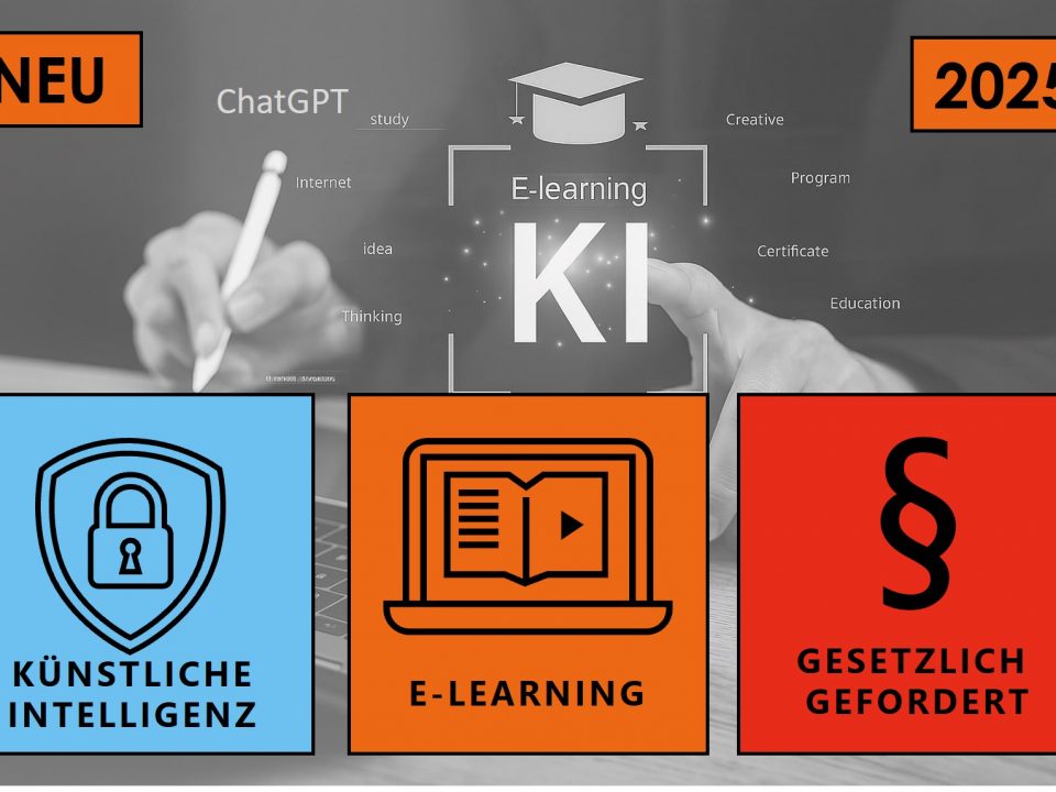 Online Unterweisung Künstliche Intelligenz für Mitarbeitende mit persönlichem Zertifikat zum Nachweis.