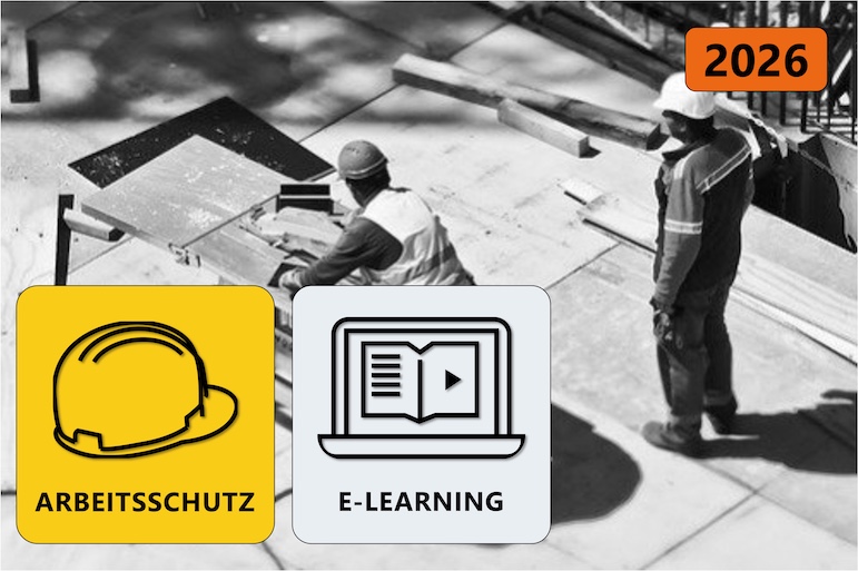 Sicherheitsunterweisung Arbeitsschutz für Mitarbeiter auf Baustellen. Mit Zertifikat